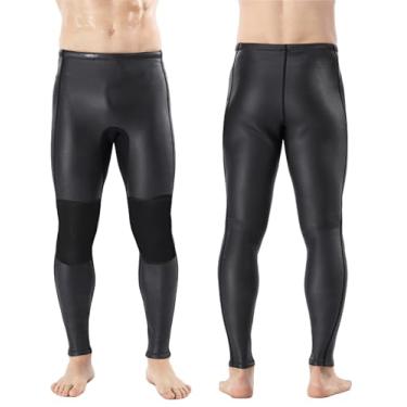 Imagem de REALON Calça de mergulho masculina e feminina, roupa molhada, meia-calça de natação de neoprene de 3 mm, 2 mm, longa, mergulho, surf, caiaque, mantém aquecido para treino, mergulho, snorkel, canoagem