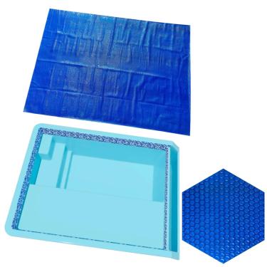 Imagem de Capa Manta Lona Térmica Para Piscina Nassau Splash Igui 4 X 3m 300 Micras Azul