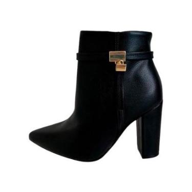 Imagem de Bota Vizzano Bico Fino Cano Curto-Feminino