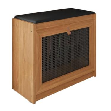 Imagem de Sapateira Banco Com Porta Basculante E Prateleira 6 Pares Preto