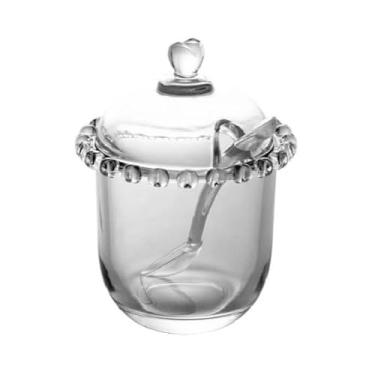 Imagem de Açucareiro Coração C/Tampa E Colher Cristal 200ML