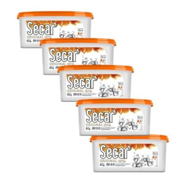 Imagem de 5 Antimofo Antiumidade Original Natural 80g para Ambientes Fechados Com Cloreto Cálcio Ação Contra Umidade Maus Odores