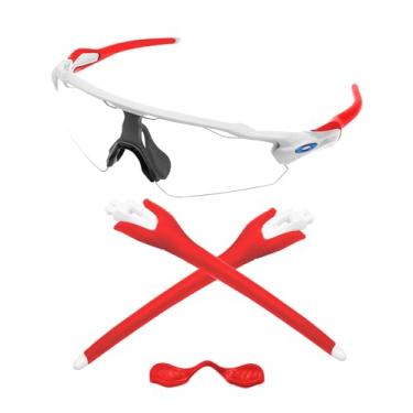Imagem de Eye Opening Stuff Braços brancos de substituição para óculos de sol Oakley Radar EV OO9275 - Vermelho