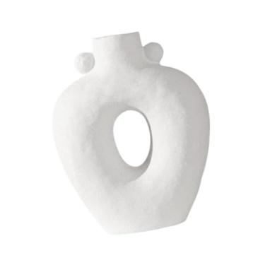 Imagem de Generic Vaso de cerâmica para flores, vaso decorativo, de flores estilo boho nórdico, suporte para mesa, estante, sala de estar, decoração para casa, Style C