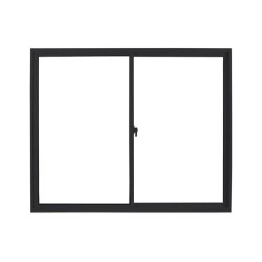 Imagem de Janela de Aluminio de Correr 100x120cm 2 folhas Soft Preto