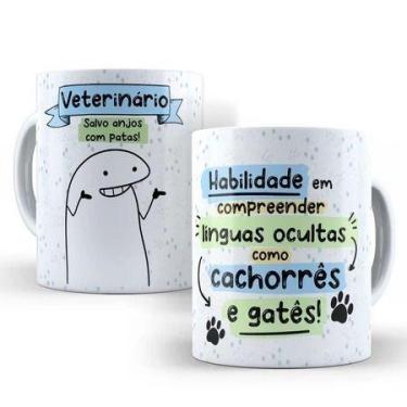 Imagem de Caneca Personalizada Porcelana Profissões veterinário - loja dinka