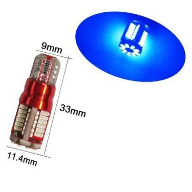 Imagem de Unidade Lâmpada Pingo T10 57 Leds Canbus Canceller - Lumi, Azul