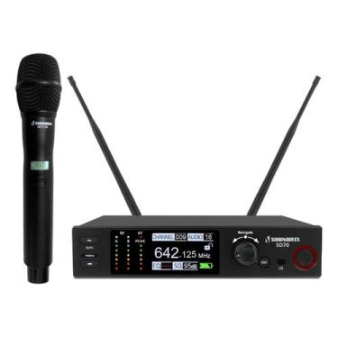 Imagem de Microfone Sem Fio Profissional de Mao UHF SD-70 M - Soundrix