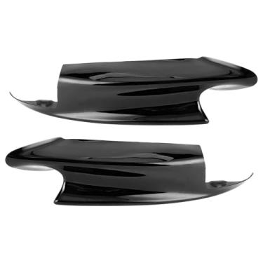 Imagem de Protetor de para-choque de carro, par de divisores de canto de para-choque, spoiler dianteiro, defletor, divisor, compatível com E90, E92, E93, M3, 2007-2012(Black)