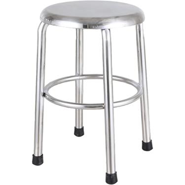 Imagem de Banco De Aço Inoxidável Criativo Sem Encosto Banco De Bar Multiuso Banqueta De Jantar Banqueta Alta De Balcão Banqueta Baixa, Stainless Steel, 45CM