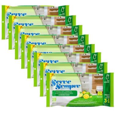 Imagem de Kit 8 unidades Lenços Umedecidos de Limpeza Banheiro - Limppano