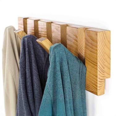 Imagem de Cabideiro de Parede Gancho Retratil Organizador Multiuso Reforçado - B