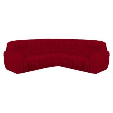 Imagem de Capa Protetor Para Sofá De Canto 21 Elásticos Malha Gel Premium - Denn