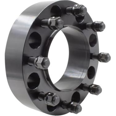 Imagem de Wheel Accessories Parts 1 peça de aço de espaçadores de roda de 5 cm adaptadores 8 em 180 mm 124,1 mm Hub Centric 14 mm 1,50 serve para GMC Sierra 3500 2500 HD Chevrolet Silverado única roda traseira e roda dianteira