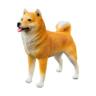 Imagem de WeiLaiKeQi Coleção de decoração para painel de carro, boneco de cachorro, estátua de Shiba Inu, enfeite de mesa para prateleira, decoração de casa, presente de