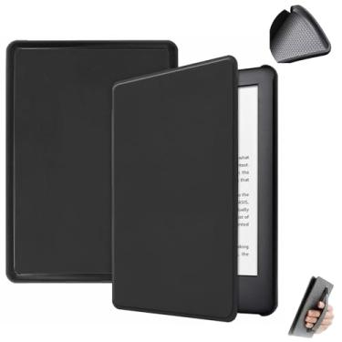 Imagem de Yzlvigrous Capa para Kindle 11th Gen 2024/2022, Capa Ultra Slim PU com Sono/despertar Automático, Tampa de 6 Polegadas com Alça de Mão e Casca Traseira de TPU Suave, Modelo: RS23CV/C2V2L3