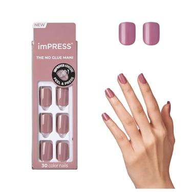 Imagem de imPRESS - KISS imPRESS Colour Press-On Manicure, Gel Nail Kit, PureFit Technology, Short Length, 'Petal Pink', Polish-Free Solid Colour Mani, 30 Unhas de Pressão