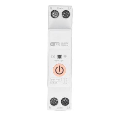 Imagem de Din Rail Disjuntor Controle remoto Switch Smart Wi -Fi para aparelhos domésticos AC 90 300V 2P Dual Circuito de Polo Dual (63a)