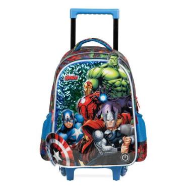 Imagem de Mochila de Rodinha Infantil Masculina Vingadores - Bagaggio, U