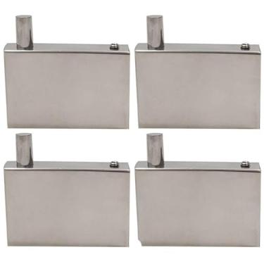 Imagem de 4 Ganchos em Aço Inox Cabide de Parede Roupas Toalheiro Banheiro Lavabo Orquídea