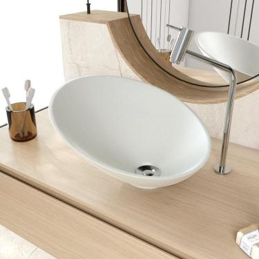 Imagem de Cuba De Apoio Meia Lua Bm38w Cinza Matte Fosca Cinza Matte Fosco