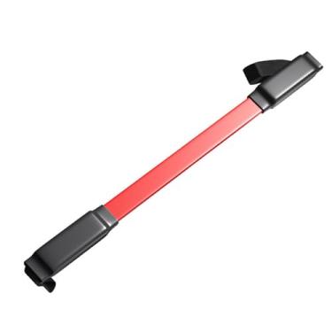 Imagem de Dynwave Barra Power, equipamento de ginástica, exercitador e fortalecedor, academia doméstica para crianças, ferramenta de treino de peito para, Preto Vermelho 4kg