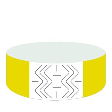 Imagem de Pulseiras de papel descartáveis, 800 unidades, 16 cores, impermeável, para eventos, identificação hospitalar, festa (amarelo)