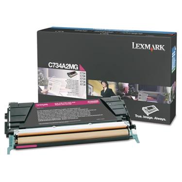 Imagem de Lexmark Cartucho de toner magenta, produção de 6000 (C734A2MG)