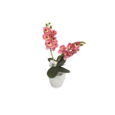Imagem de Arranjo orquídea artificial rosa (montado) - Generico