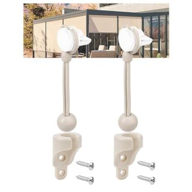 Imagem de CACELY Peças de reposição de sombra amarradas estendidas até 15 cm para persiana Coolaroo Outdoor adequada para todas as versões de persianas externas (kit Bungee, 1 conjunto, Begie)