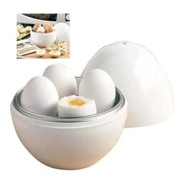 Imagem de Recipiente P/ Cozinhar Ovos Microondas Prático E Saudável