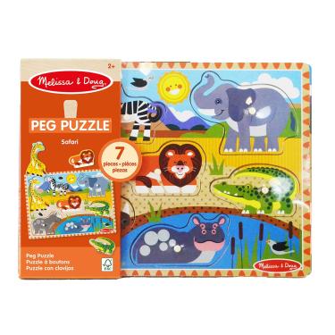 Imagem de Quebra Cabeça Infantil de Madeira Safari - Melissa & Doug