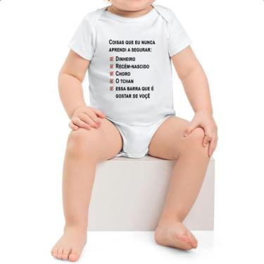 Imagem de Body infantil Coisas que nunca aprendi a segurar - Alearts, GG