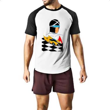 Imagem de Camiseta Raglan Corredor X busto e carro - Alearts, G