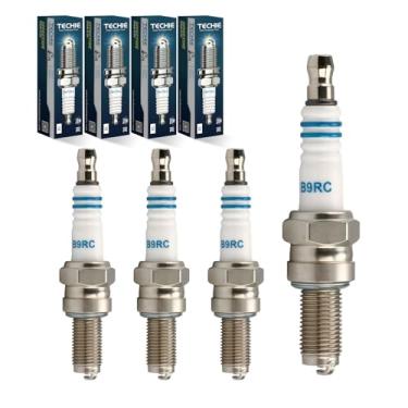 Imagem de TECHIE Substituição de vela de ignição T-B9RC para NGK 6263/CR9E adequada para Yamaha FZ6R/FZ8/RX10 RX-1/FX10MTR 1049cc, adequada para Suzuki DR-Z250 2001-2007, GSX-R1000/GSX-R750/GSX1300R 199 94-200