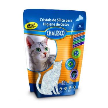 Imagem de Areia Sanitária de Sílica Para Gatos Chalesco Sachê 1,8kg