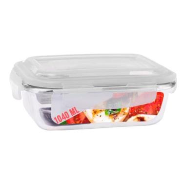 Imagem de 12 Pote Hermético de Vidro 1040ML AirFryer Forno Marmita - Pra casa