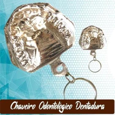 Imagem de Chaveiro Metálico Odontológico Dentadura - 1 Unidade - D-Express