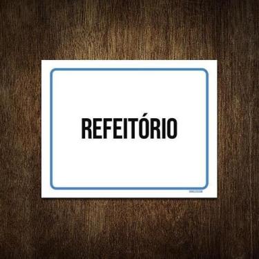 Imagem de Placa Ambiente Sinalização Setor Refeitório 27X35 - Sinalizo