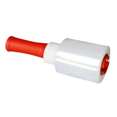 Imagem de DimyFew Filme Stretch, Filme Encolhível, Rolos de PP para Transporte, Embalagem Adesiva Resistente, Stretch Transparente em Rolo, com Alça