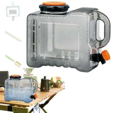 Imagem de Rrlihjgu Armazenamento de Água | Recipiente De Água Exterior | Cantil de Campismo de Grande Capacidade, Bolsão de Hidratação em Grau Alimentar com Torneira para Churrasco e Caminhadas