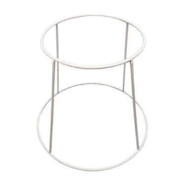 Imagem de ＫＬＫＣＭＳ Suporte para bandeja de frutos do mar, suporte leve para servir comida, para caixa de pizza, para mesa de frutos do mar para cupcakes, Branco 17cm a 23cm