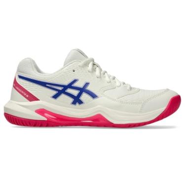 Imagem de ASICS Tênis feminino Gel-Dedicate 8 Pickleball, Creme/cobalto escuro, 5.5 Wide