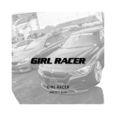 Imagem de Adesivos De Vinil Removíveis Para Carro Girl Racer, Decalques Para Jan
