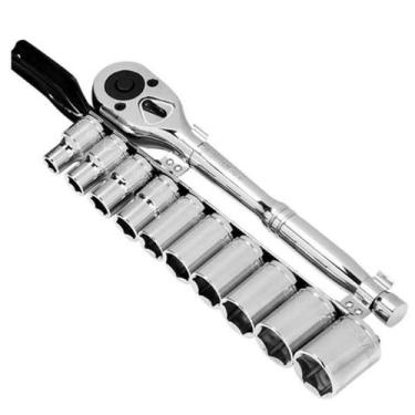 Imagem de Jogo de Soquetes Sextavado 1/2" 11 Peças Irwin 1884954  Profissional, 