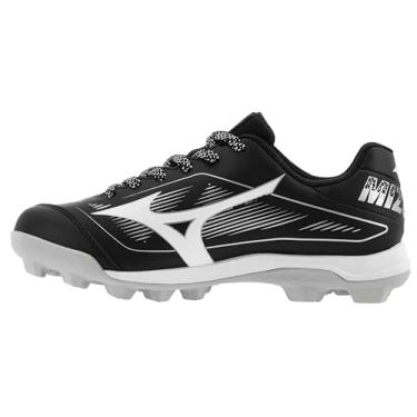 Imagem de Mizuno Chuteira de beisebol masculina Cushion revo Diamond Jr. TPU Spike, Preto/branco, 16