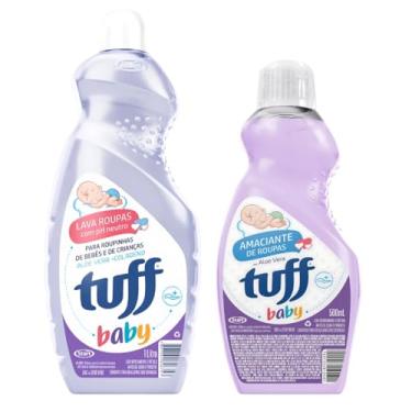 Imagem de Tuff Baby Kit de Limpeza, Sabão Líquido 1L + Amaciante 500ml, Aloe Vera, pH Neutro
