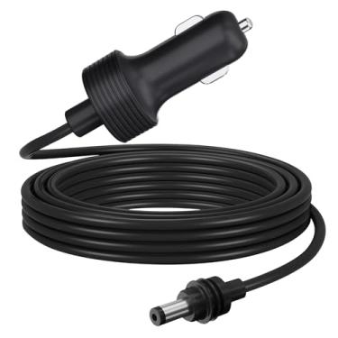 Imagem de Mini cabo de alimentação Starlink de 3 m/3 m, mini adaptador de isqueiro Starlink direto para Starlink 12 V-48 V, cabo de carregamento de carro macho 16 AWG DC para mini