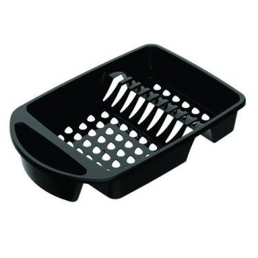 Imagem de Escorredor de Louça Preto para pratos, talheres e utensílios 46 x 31,5