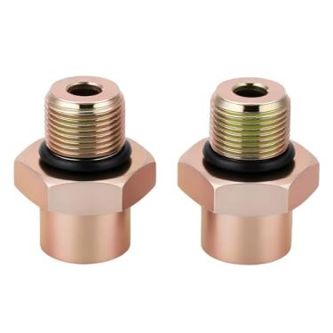 Imagem de Kit de conector de tubo de óleo do refrigerador de transmissão compatível com Ford Ranger 2001-2011, Mazda B2300 2001-2010, conexões de linha de radiador Trans Cooler (rosca 5/8-18UNF)